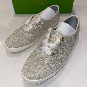 keds x kate spade new york glitter sneakers 7.5